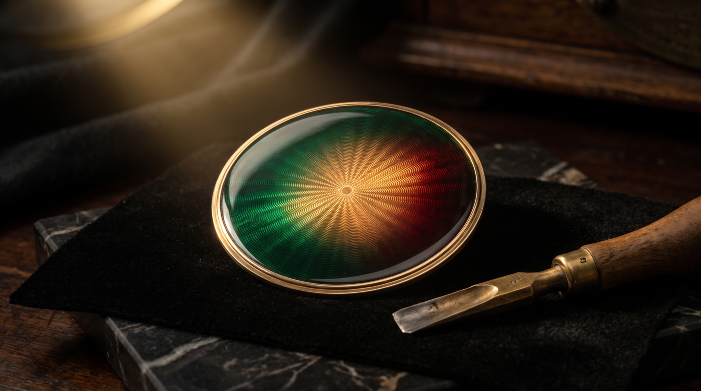 Guilloché Enamel Jewelry: The Engine-Turned Shimmer Behind Fabergé's Glow