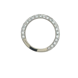 Estate Designer Multi Profile 1.6ctw. 18K White Gold Ring — reverse view