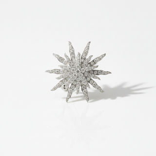 Modern Tiffany & Co. Stardust 3.20 ctw Diamond Platinum Brooch — alternate view