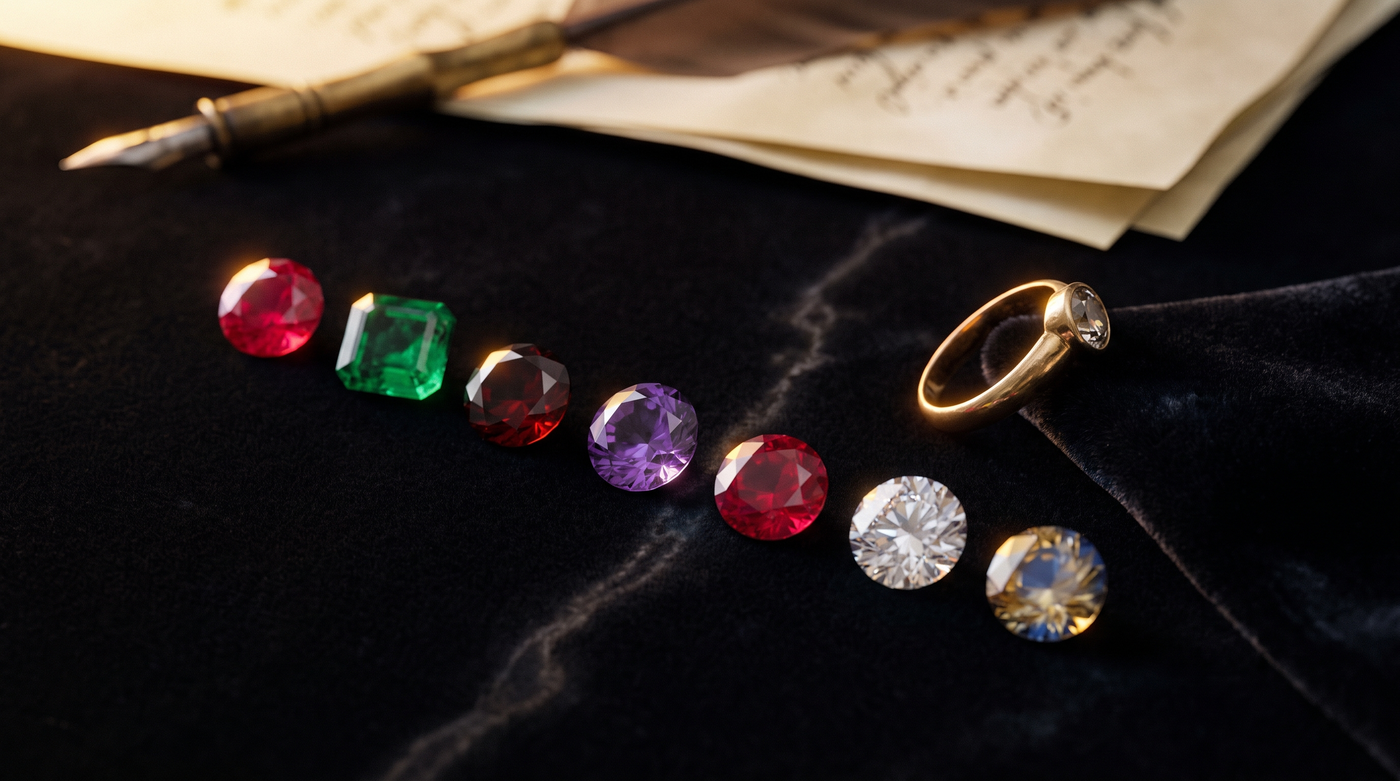 The Language of Gemstones: How Victorian Acrostic Jewelry Spelled Love in Stone