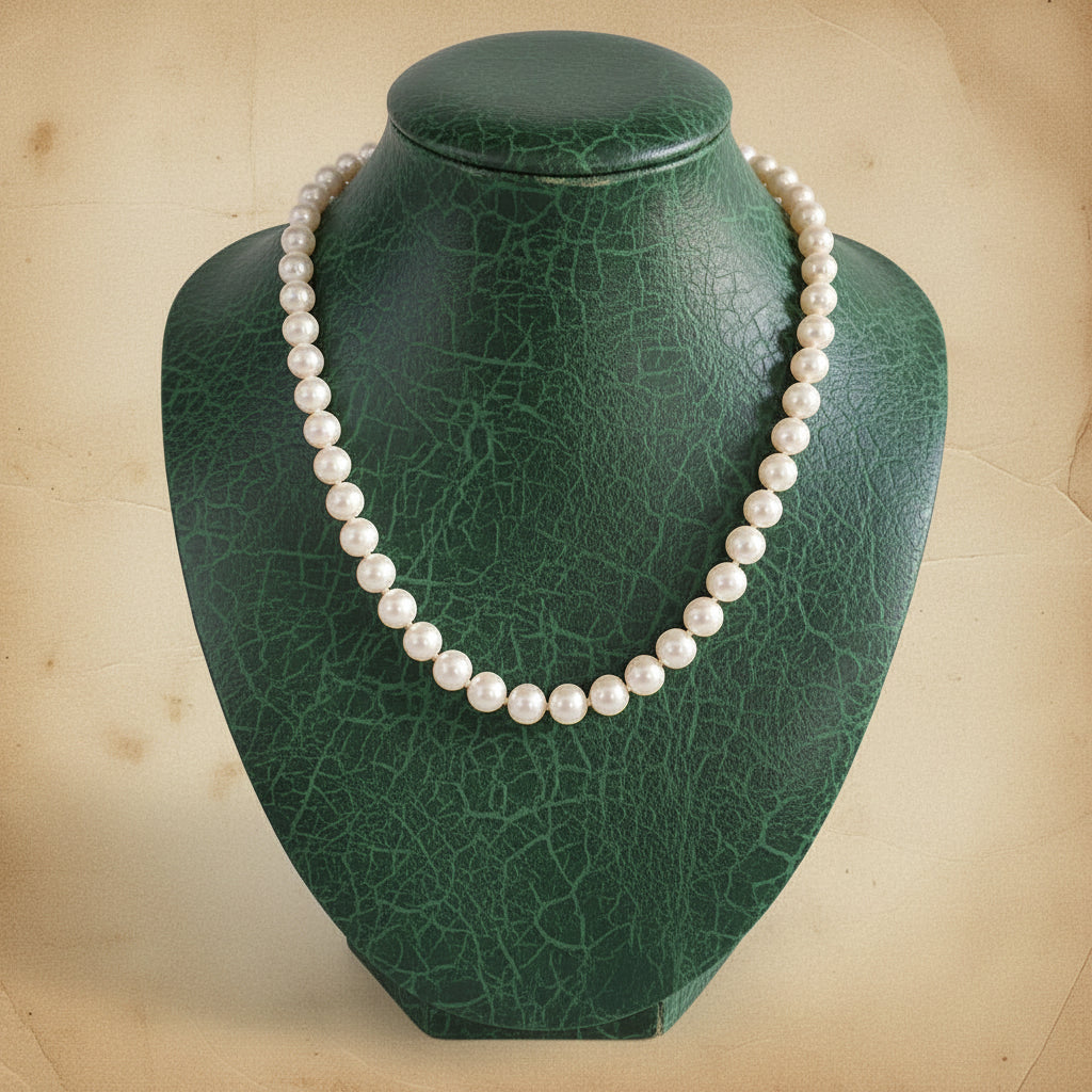 Estate Modern 1960's Japanese Akoya 8.00-8.50 mm Cultured Pearl Necklace