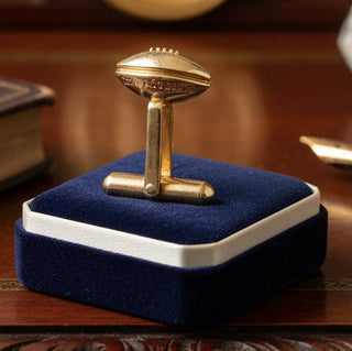 Football Executive Estate Tiffany & Co 14kt Yellow Gold Cuff Links — side view