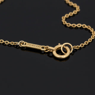 Estate Tiffany & Co. By Elsa Peretti 18k Yellow Gold Heart Necklace — reverse view