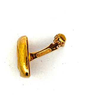 Estate David Webb Roman/Ancient 18K Yellow Coin Cuff Links — reverse view