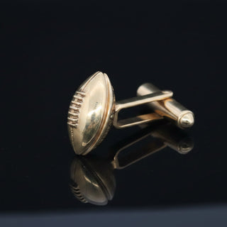 Football Executive Estate Tiffany & Co 14kt Yellow Gold Cuff Links — reverse view