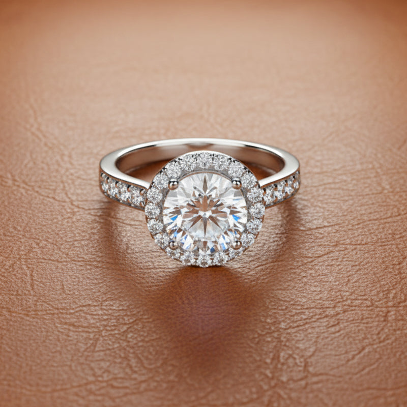 Estate jewelry — Michael M 1.07 ctw Diamond 18K White Gold Semi Mount Ring, Diamonds 1.07 ctw