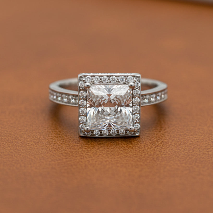 Estate jewelry — Michael M 0.70 ctw Diamond 18K White Gold Semi Mount Ring, Diamonds 0.70 ctw