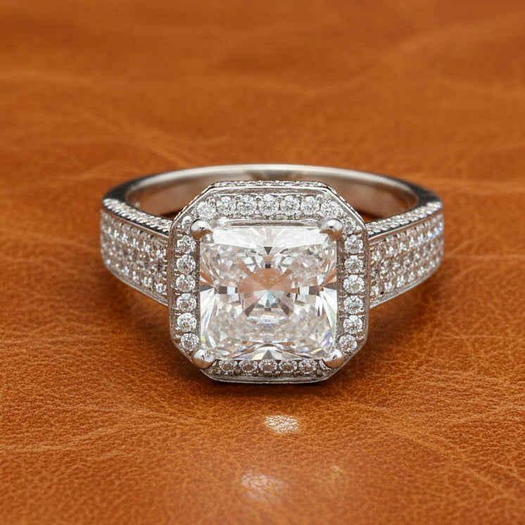 Estate jewelry — Michael M 1.50 ctw Diamond 18K White Gold Semi Mount Ring, Diamonds 1.50 ctw