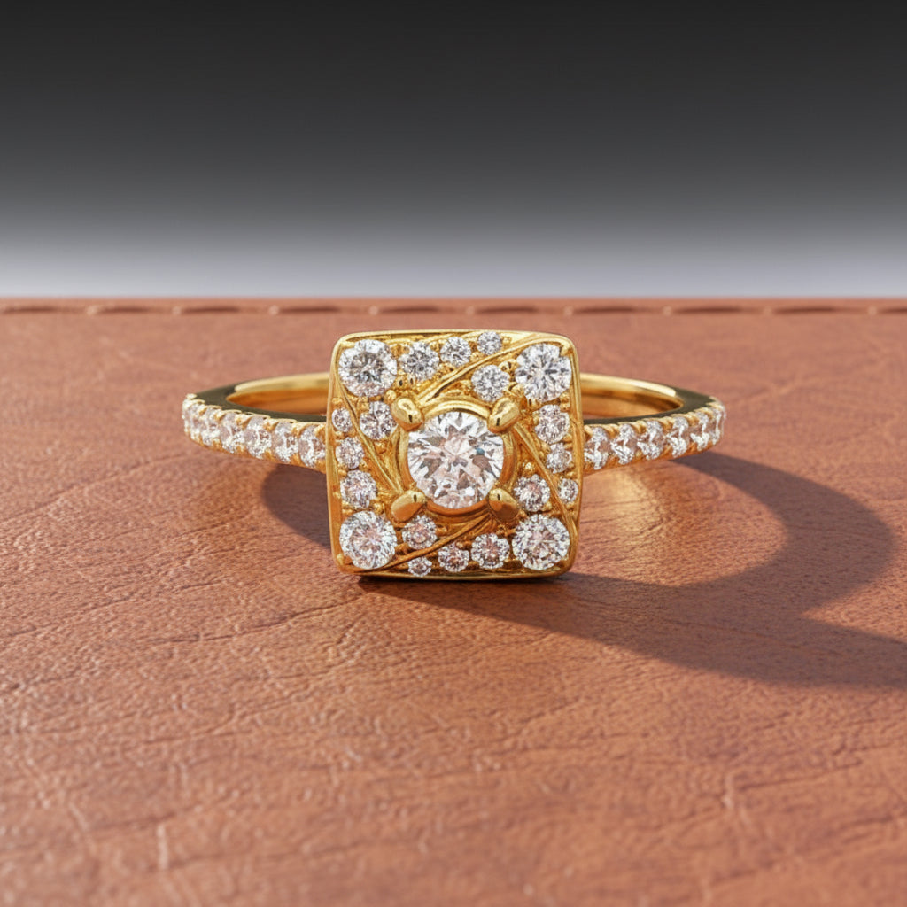 Estate jewelry — Leo Schachter .76 ctw Diamond Ring, Diamonds 0.50 ctw G-H color SI1-SI2